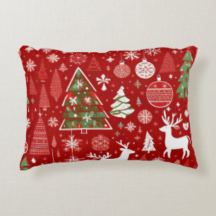 Christmas theme Christmas trees snowflake Decorative Cushion