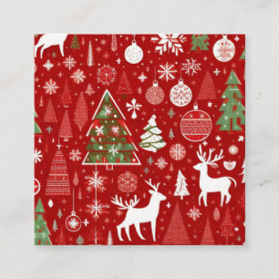 Christmas theme Christmas trees snowflake Gift Tag Enclosure Card