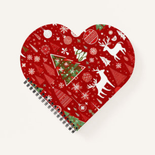 Christmas theme Christmas trees snowflake Notebook