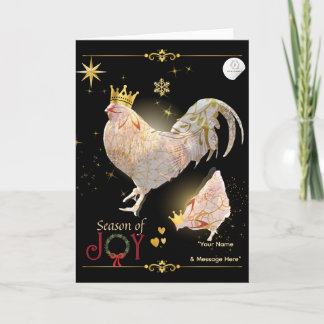 Christmas Theme Luxury Print Boganhues Card
