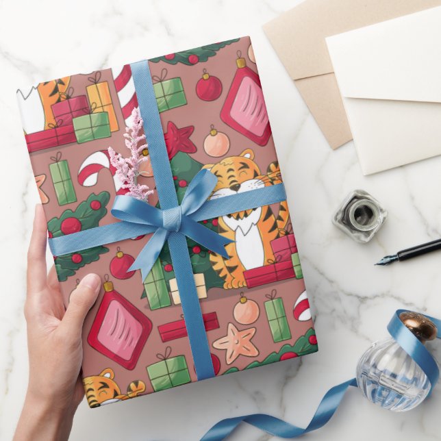Christmas theme pattern wrapping paper (Gifting)