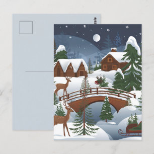 Christmas theme postcard