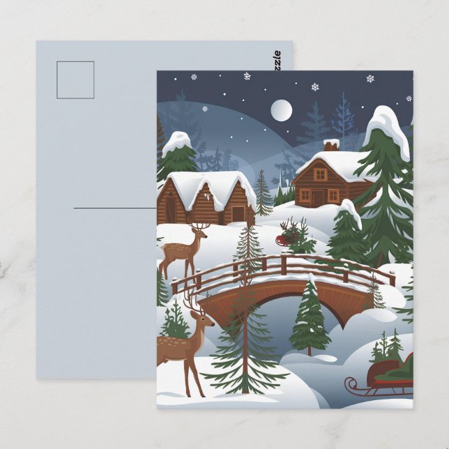 Christmas theme postcard (Front/Back)