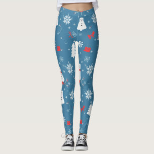 Christmas Theme Seamless pattern Leggings
