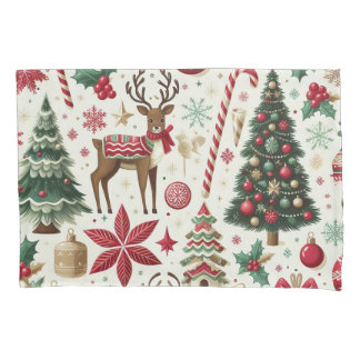 Christmas theme standard size pillowcase