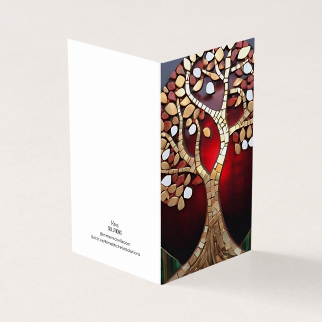 Christmas Theme Tree of Life mosaic broken glass (Outside)