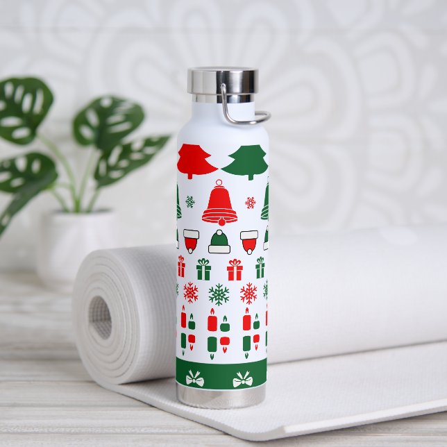 Christmas theme  water bottle (Yoga)