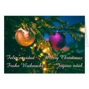 Christmas theme with 2 Christmas ball...