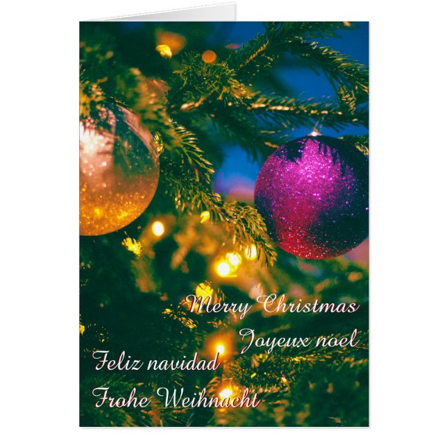 Christmas theme with 2 Christmas ball... (Front)
