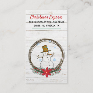 Christmas Themed Business Card