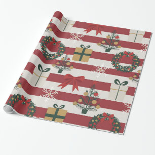 Christmas themed digital graphic pattern - AD001 Wrapping Paper