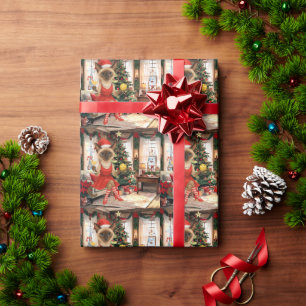 Christmas themed for Cat Lovers Wrapping Paper