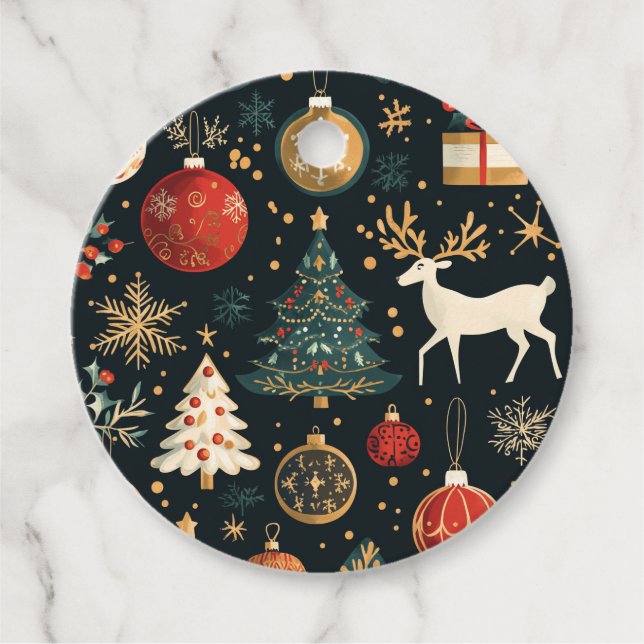 Christmas-Themed Gift Tags (Front)