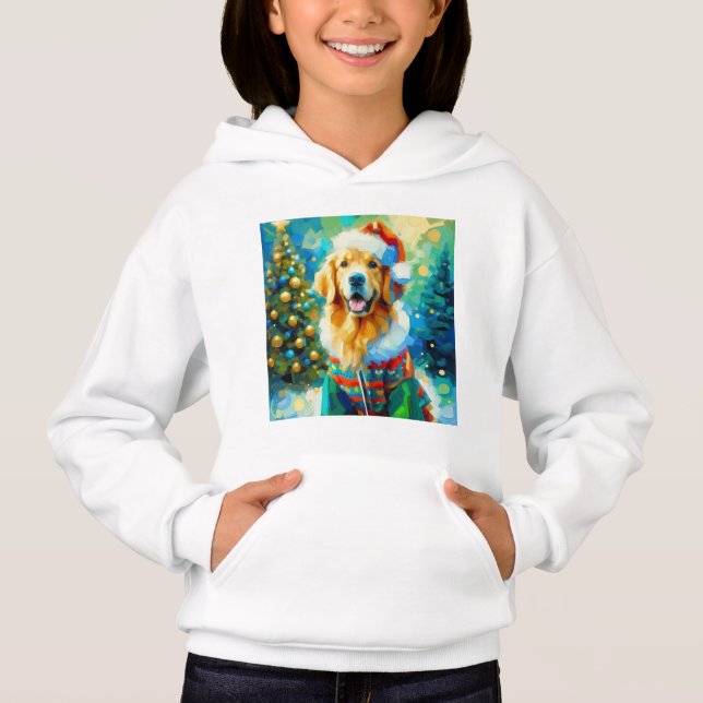 Christmas themed Golden Retriever (Front)