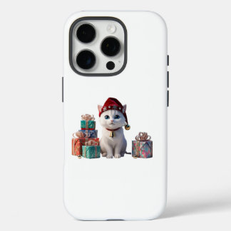 Christmas-themed iPhone case  cat: