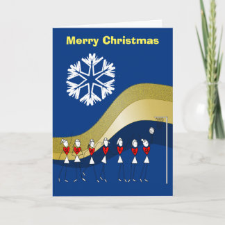 Christmas Themed Netball Holiday Card