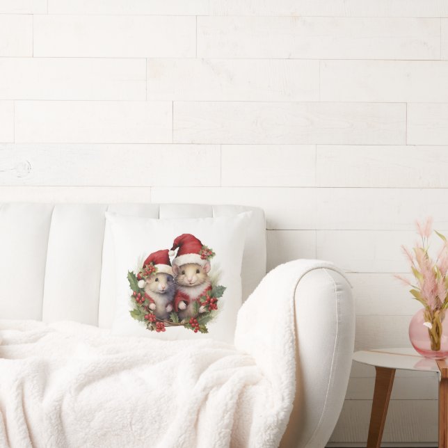 Christmas themed throw pillow (Couch)