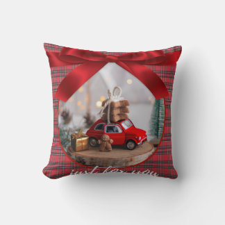 Christmas Throw Cushion - Cozy Holiday Pillow for 