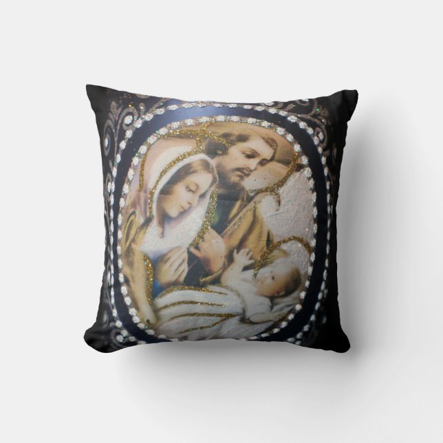 Christmas Throw Pillow/Baby Jesus Cushion (Front)
