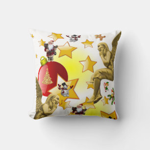 Christmas Throw Pillow, Christmas Angel Cushion