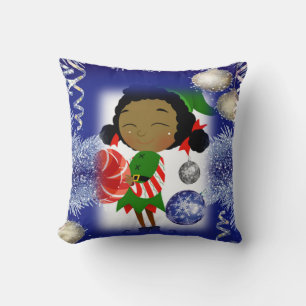 Christmas Throw Pillow, Elf Cushion