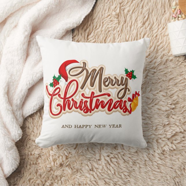 Christmas Throw Pillow – Festive Holiday Decor (Blanket)