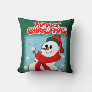 Christmas Throw Pillow, Merry Christmas Cushion