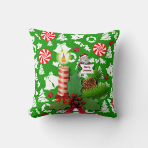Christmas Throw Pillow, Merry Christmas Cushion