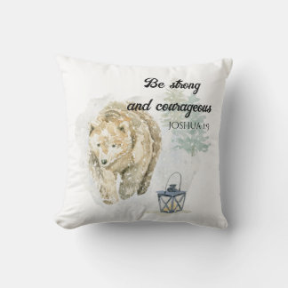 Christmas Throw Pillow Polar Bear