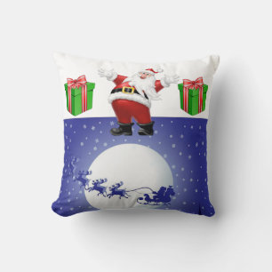 Christmas Throw Pillow Santa