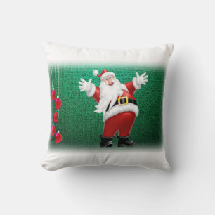 Christmas Throw Pillow Santa