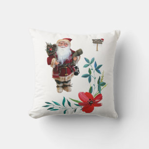 Christmas Throw Pillow Santa
