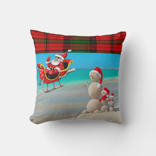 Christmas Throw Pillow Santa