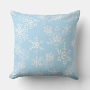 Christmas Throw Pillow-Snowflakes Cushion