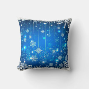 Christmas Throw Pillow/Snowflakes Cushion