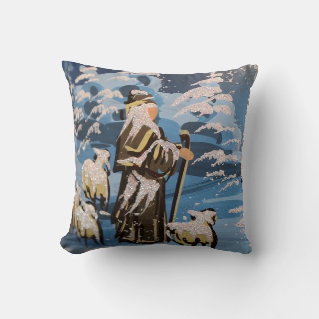 Christmas Throw Pillow/Winter Cushion (Front)