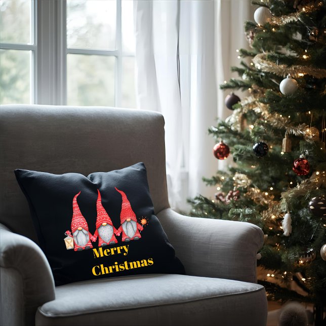 Christmas Throw Pillow with Gnome (Creator Uploaded)