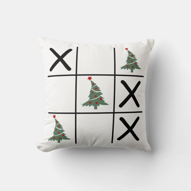 Christmas Tic Tac Toe Cushion (Front)