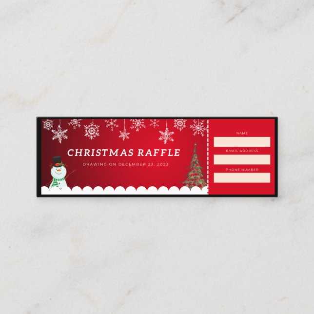 Christmas Tickets & Personalised Holiday Cards  (Front)