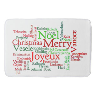 Christmas Tidings Around The World Bath Mat