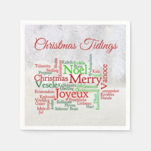 Christmas Tidings Around The World Napkin