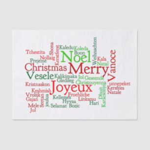 Christmas Tidings Around The World Tissue Paper