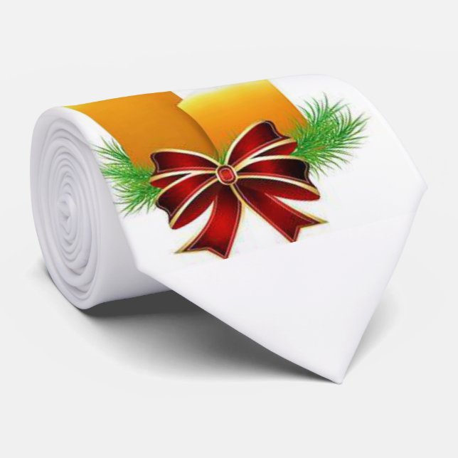 Christmas Tie, Happy Holidays Tie (Rolled)