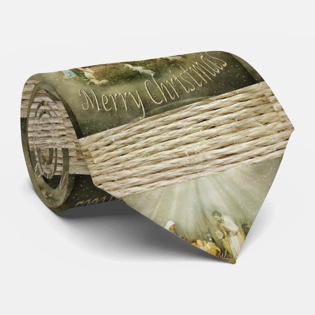 Christmas Tie, Jesus Christ Tie (Rolled)