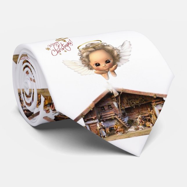 Christmas Tie, Jesus Christ Tie (Rolled)