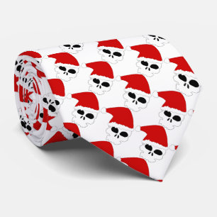 Christmas Tie/Santa Skulls Tie