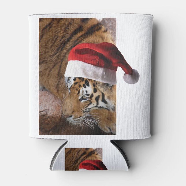 Christmas Tiger Can Cooler (Front)