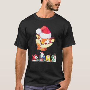 Christmas Tiger Face Tree Snow Pajama Xmas 2021  1 T-Shirt