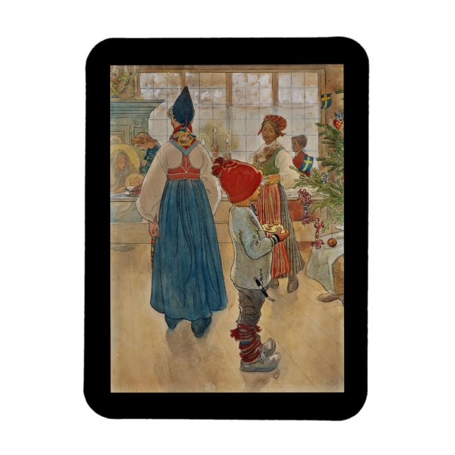 Christmas Time Again Julaftonen Magnet (Vertical)