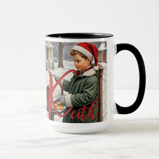 Christmas Time Alphabet Customisable Mug